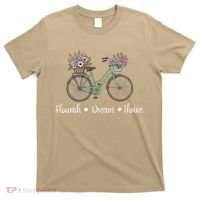 Flourish Dream Thrive Floral Bike Subtle 8647 Trump Resist T-Shirt thumb 0