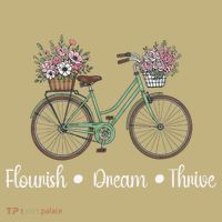 Flourish Dream Thrive Floral Bike Subtle 8647 Trump Resist Mousepad thumb 1