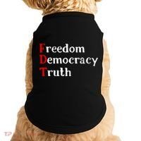 Freedom Democracy & Truth Foxtrots-deltas-tangos Resist  Doggie Tank thumb 0