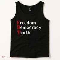 Freedom Democracy & Truth Foxtrots-deltas-tangos Resist  Tank Top thumb 2