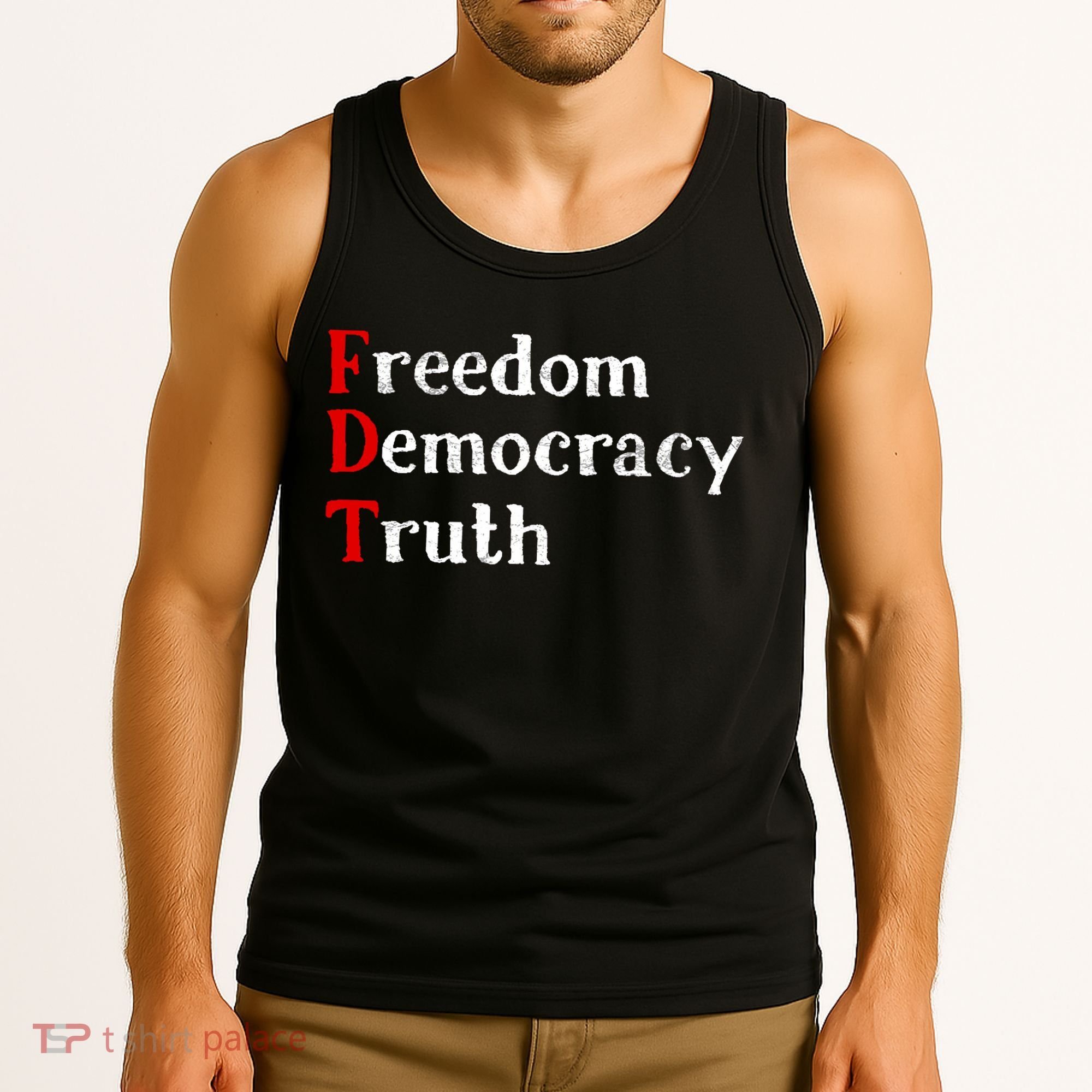 Freedom Democracy & Truth Foxtrots-deltas-tangos Resist  Tank Top