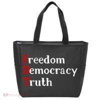 Freedom Democracy & Truth Foxtrots-deltas-tangos Resist  Tote Bag thumb 0