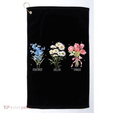 Foxtrot Delta Tango Subtle Anti Trump President Liberal Golf Towel
