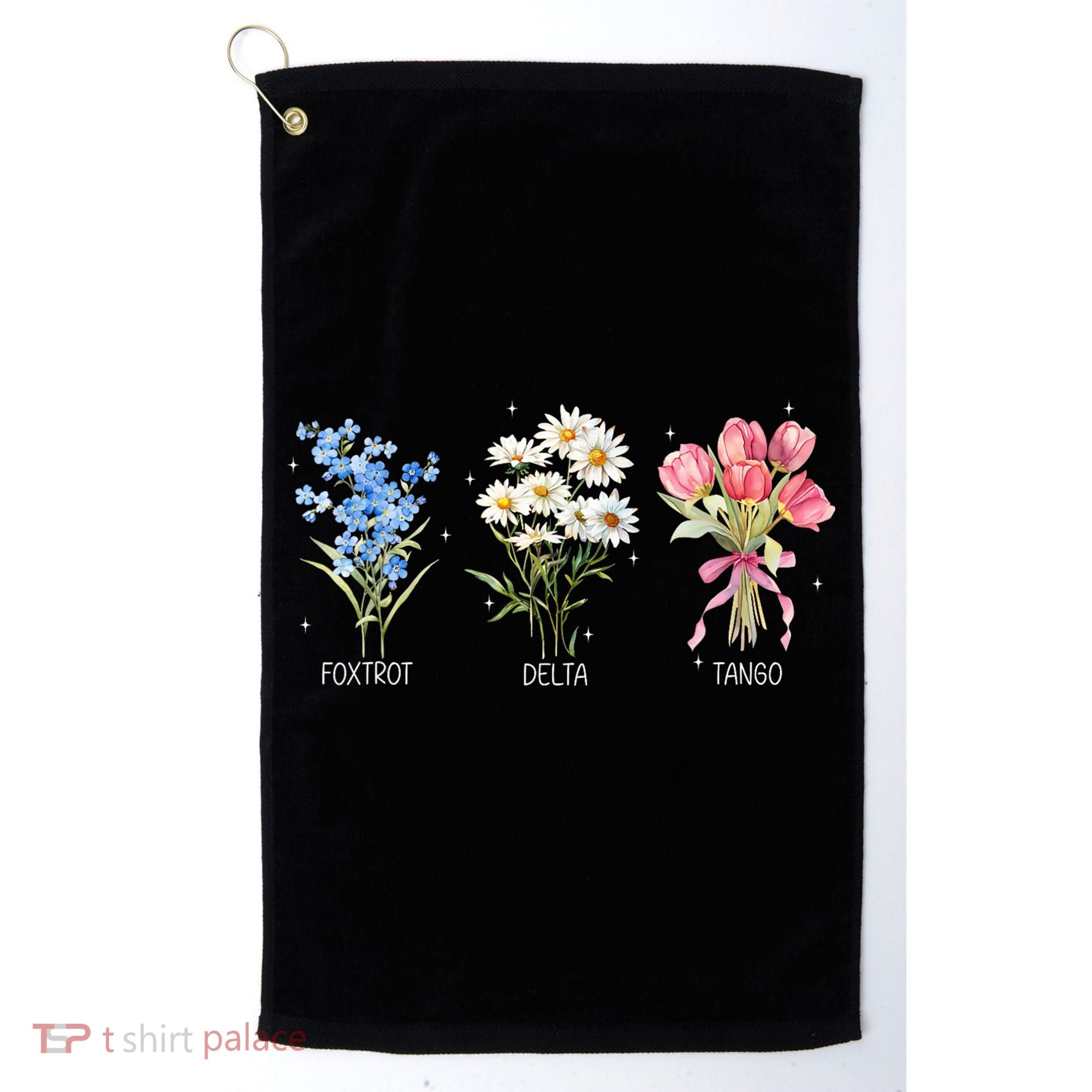 Foxtrot Delta Tango Subtle Anti Trump President Liberal Golf Towel