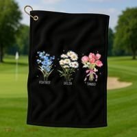 Foxtrot Delta Tango Subtle Anti Trump President Liberal Golf Towel thumb 1