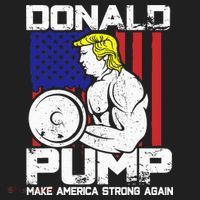 Funny Donald Trump Weight Lifting Workout Gym Women's Sweatshirt thumb 2