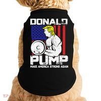Funny Donald Trump Weight Lifting Workout Gym Doggie Tank thumb 0