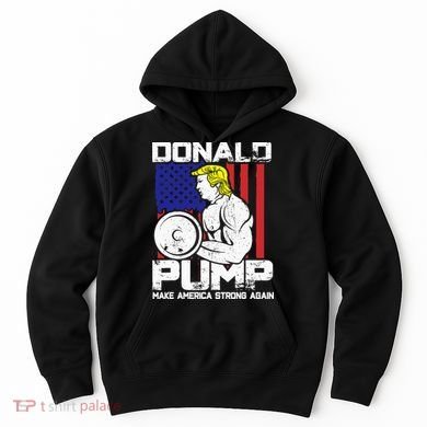 Funny Donald Trump Weight Lifting Workout Gym Hoodie