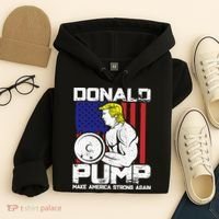 Funny Donald Trump Weight Lifting Workout Gym Hoodie thumb 4