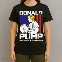 Funny Donald Trump Weight Lifting Workout Gym T-Shirt thumb 4