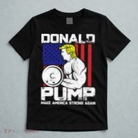 Funny Donald Trump Weight Lifting Workout Gym T-Shirt thumb 5