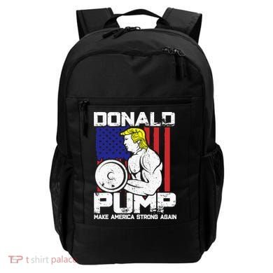 Funny Donald Trump Weight Lifting Workout Gym Backpack