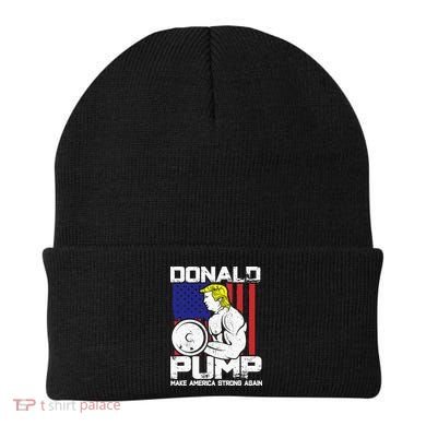 Funny Donald Trump Weight Lifting Workout Gym Beanie