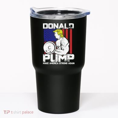 Funny Donald Trump Weight Lifting Workout Gym Tumbler