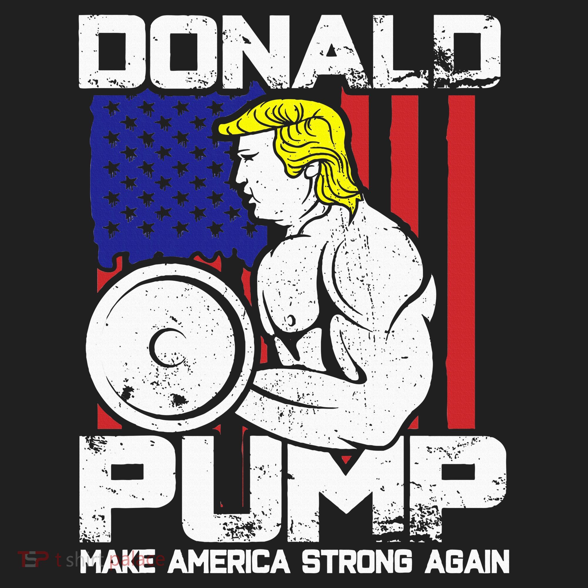 Funny Donald Trump Weight Lifting Workout Gym Tumbler