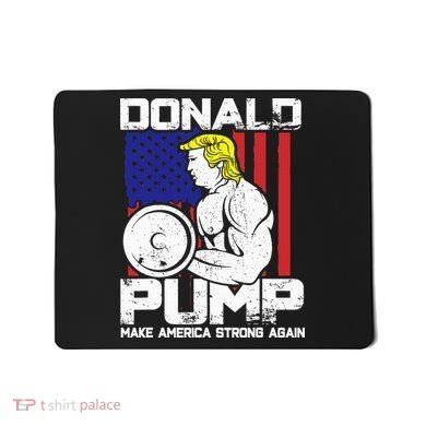 Funny Donald Trump Weight Lifting Workout Gym Mousepad