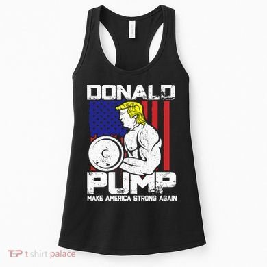 Funny Donald Trump Weight Lifting Workout Gym Women's Tank Top