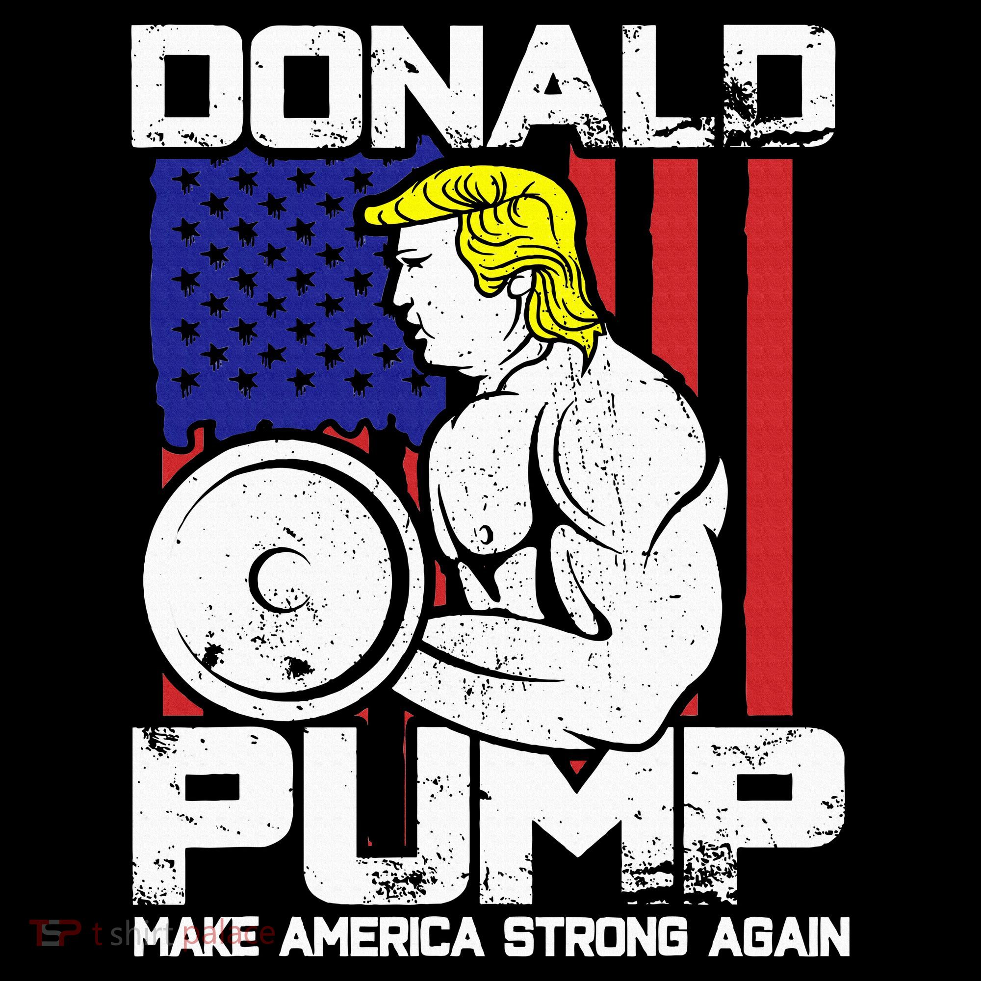 Funny Donald Trump Weight Lifting Workout Gym Tank Top