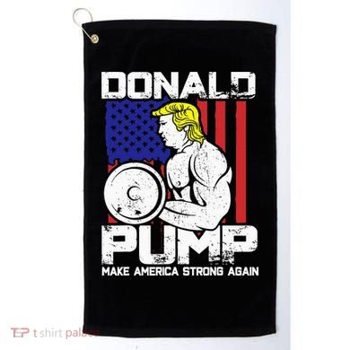 Funny Donald Trump Weight Lifting Workout Gym Golf Towel