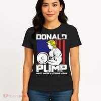 Funny Donald Trump Weight Lifting Workout Gym Women's T-Shirt thumb 4