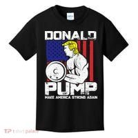 Funny Donald Trump Weight Lifting Workout Gym Kids T-Shirt thumb 0