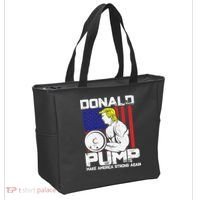 Funny Donald Trump Weight Lifting Workout Gym Tote Bag thumb 2