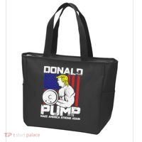 Funny Donald Trump Weight Lifting Workout Gym Tote Bag thumb 3