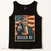 Funny Donald Trump Missed Me Assassination Attempt 2025 Tank Top thumb 2