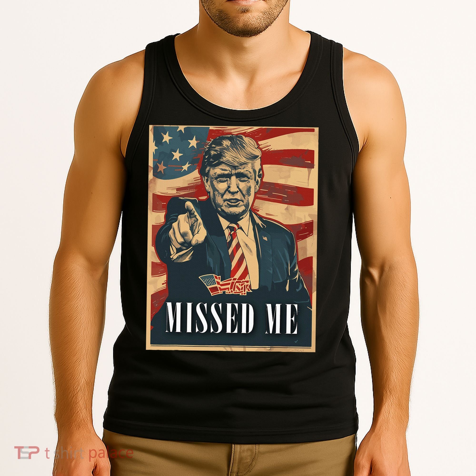 Funny Donald Trump Missed Me Assassination Attempt 2025 Tank Top