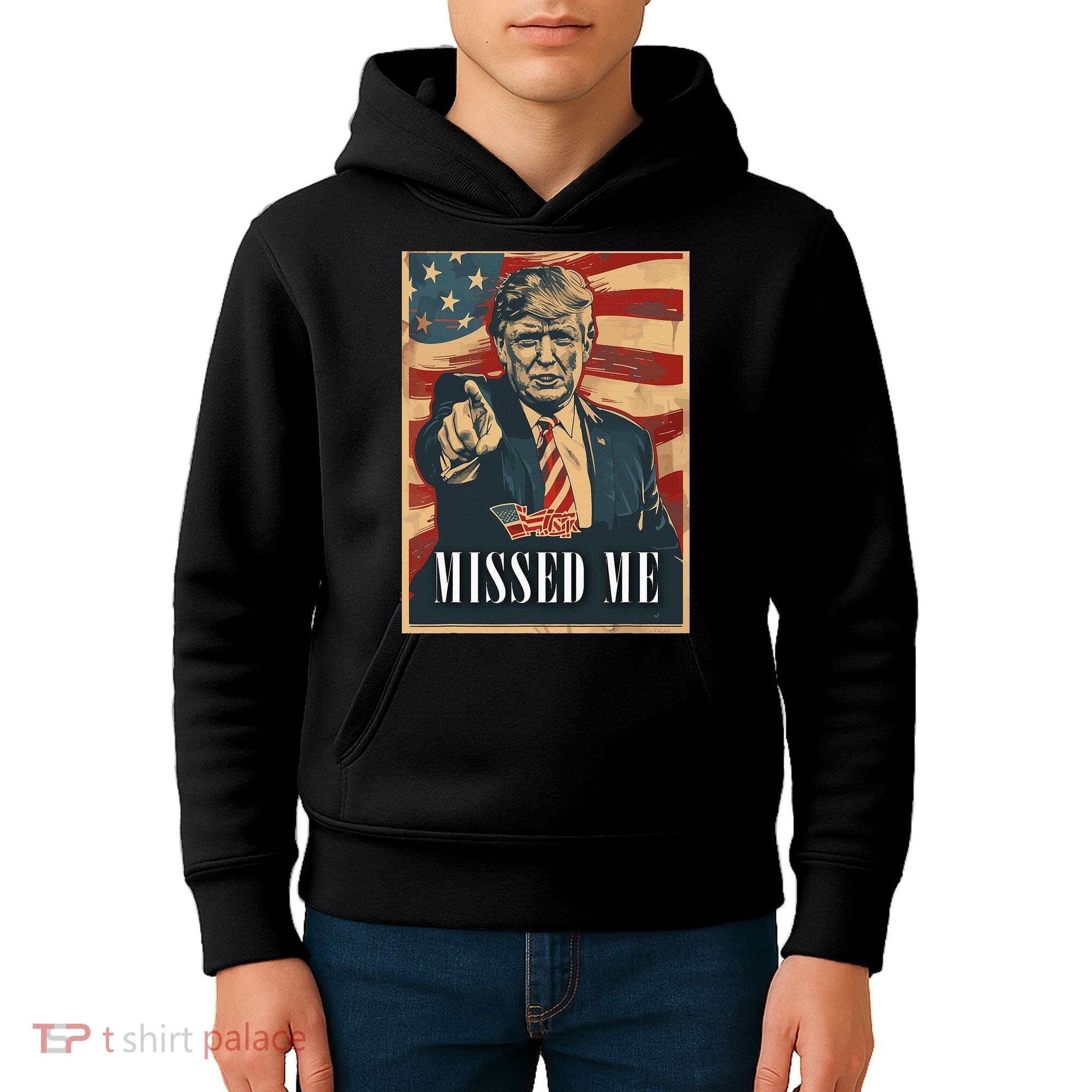 Funny Donald Trump Missed Me Assassination Attempt 2025 Kids Hoodie