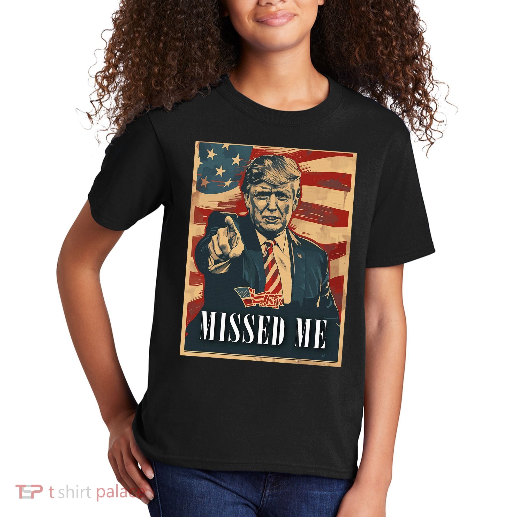 Funny Donald Trump Missed Me Assassination Attempt 2025 Kids T-Shirt
