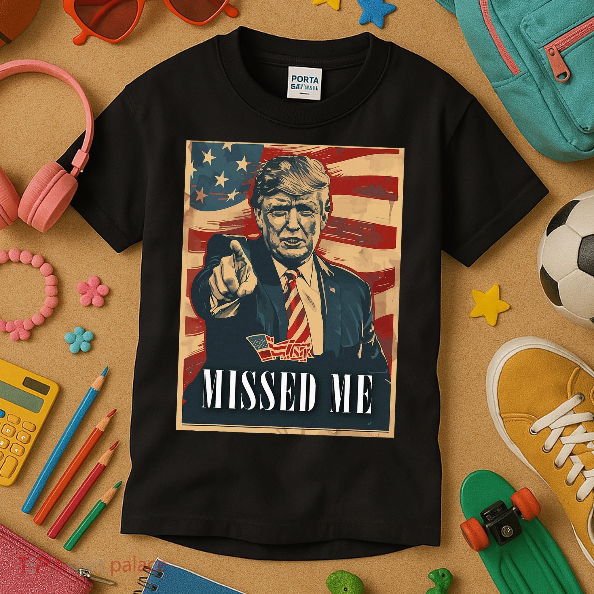 Funny Donald Trump Missed Me Assassination Attempt 2025 Kids T-Shirt