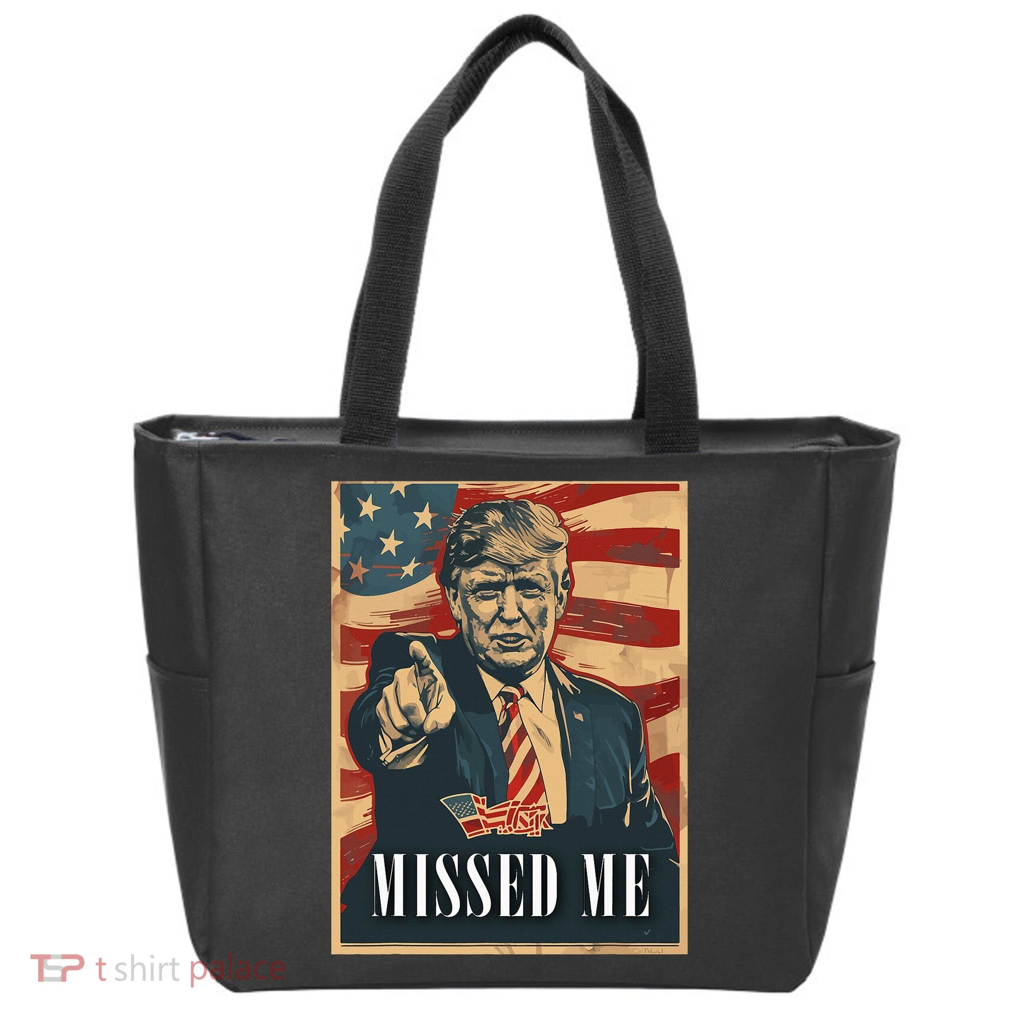Funny Donald Trump Missed Me Assassination Attempt 2025 Tote Bag