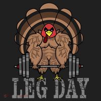 Funny Deadlifting Turkey Thanksgiving Leg Day Deadlift Comfort Colors Heavyweight Long Sleeve T-Shirt thumb 2