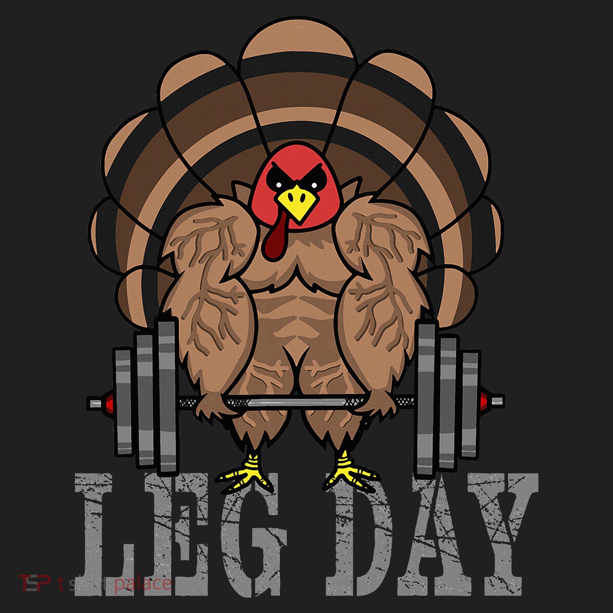 Funny Deadlifting Turkey Thanksgiving Leg Day Deadlift Comfort Colors Heavyweight Long Sleeve T-Shirt
