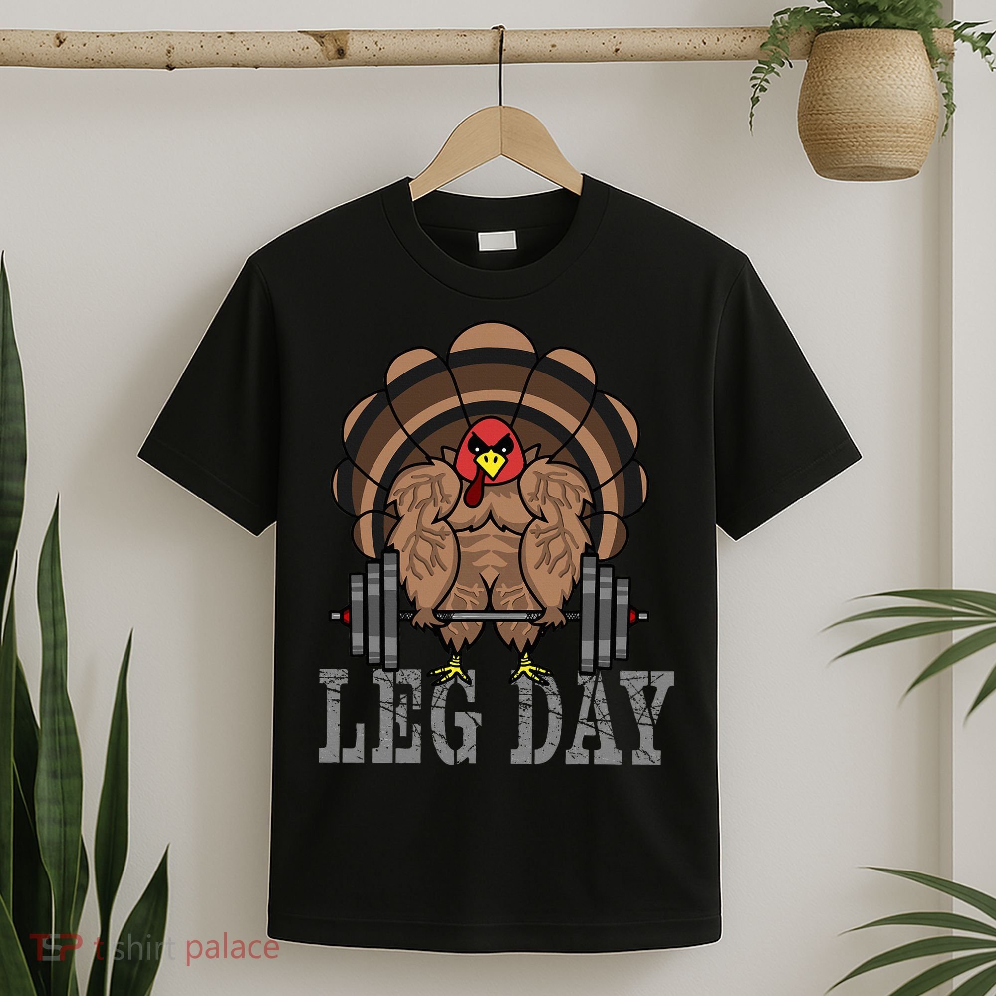 Funny Deadlifting Turkey Thanksgiving Leg Day Deadlift T-Shirt