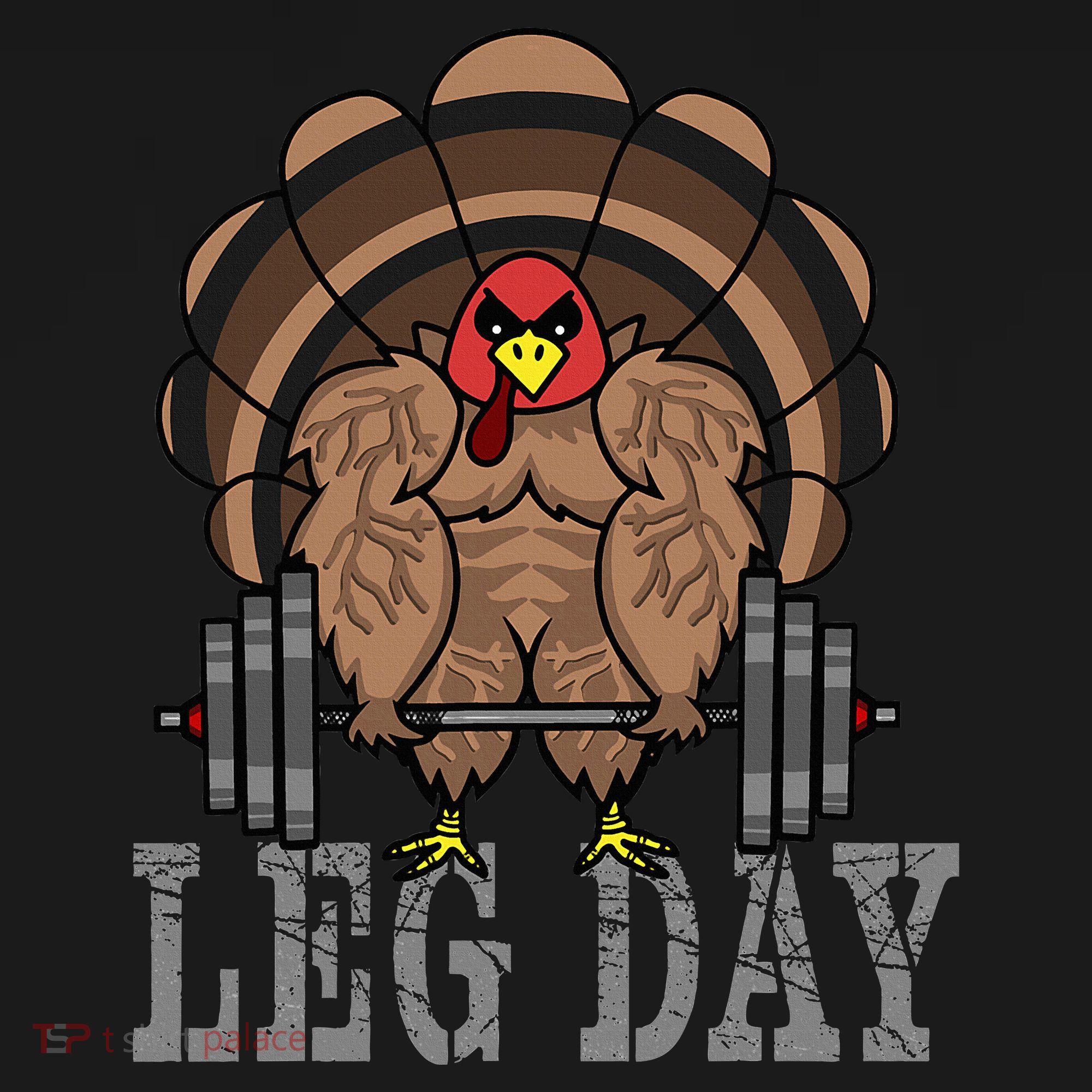 Funny Deadlifting Turkey Thanksgiving Leg Day Deadlift Bucket Hat