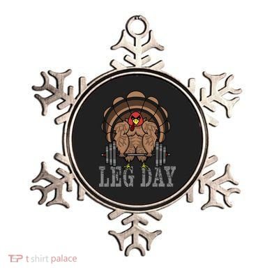 Funny Deadlifting Turkey Thanksgiving Leg Day Deadlift Ornament