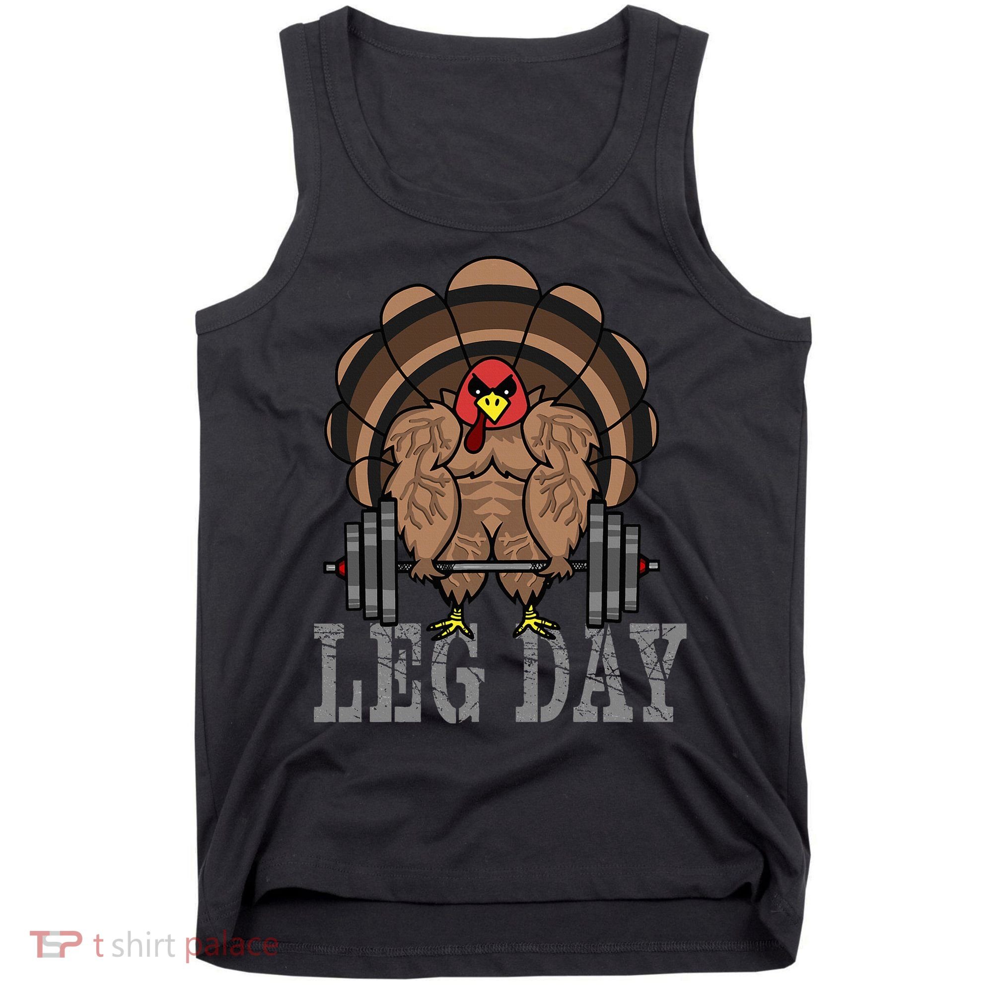 Funny Deadlifting Turkey Thanksgiving Leg Day Deadlift Tank Top