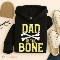 Funny Dad To The Bone Pun Fathers Dad Jokes Hoodie thumb 4