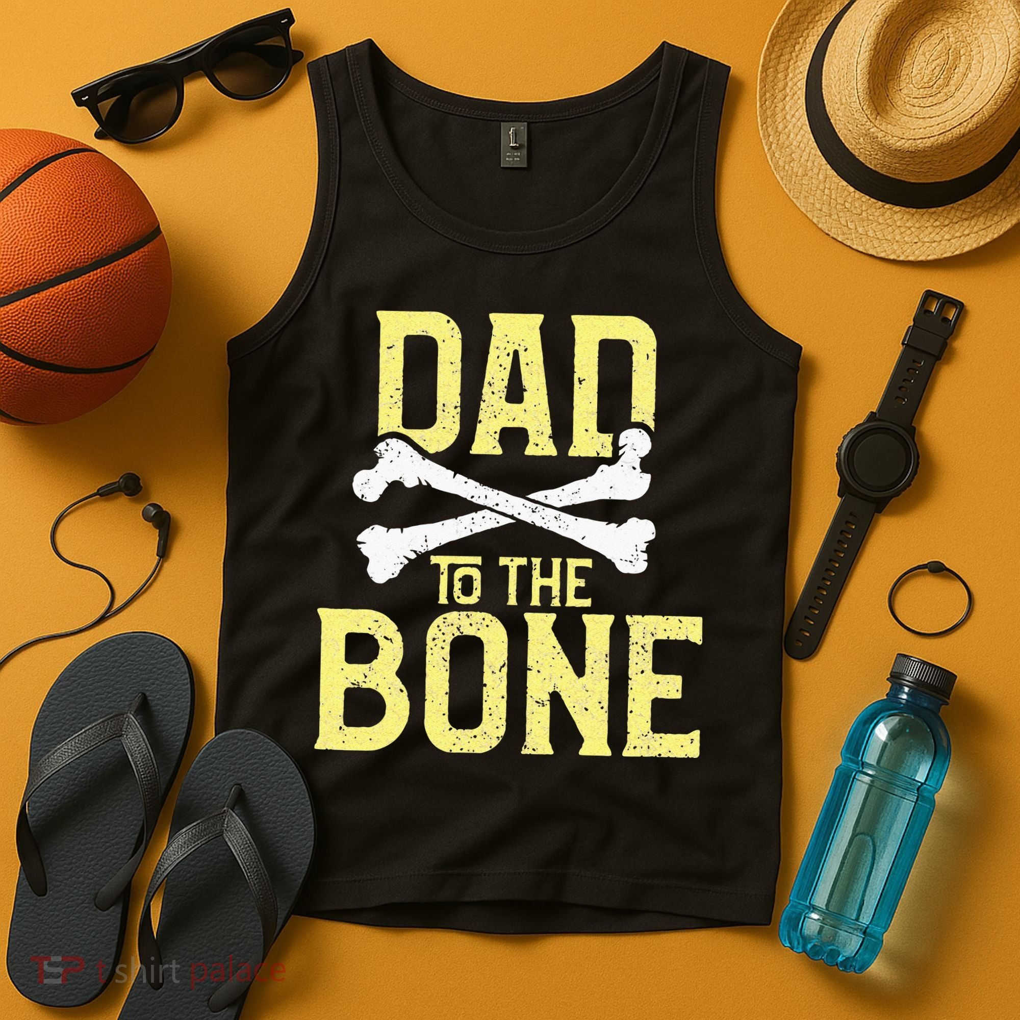 Funny Dad To The Bone Pun Fathers Dad Jokes Tank Top