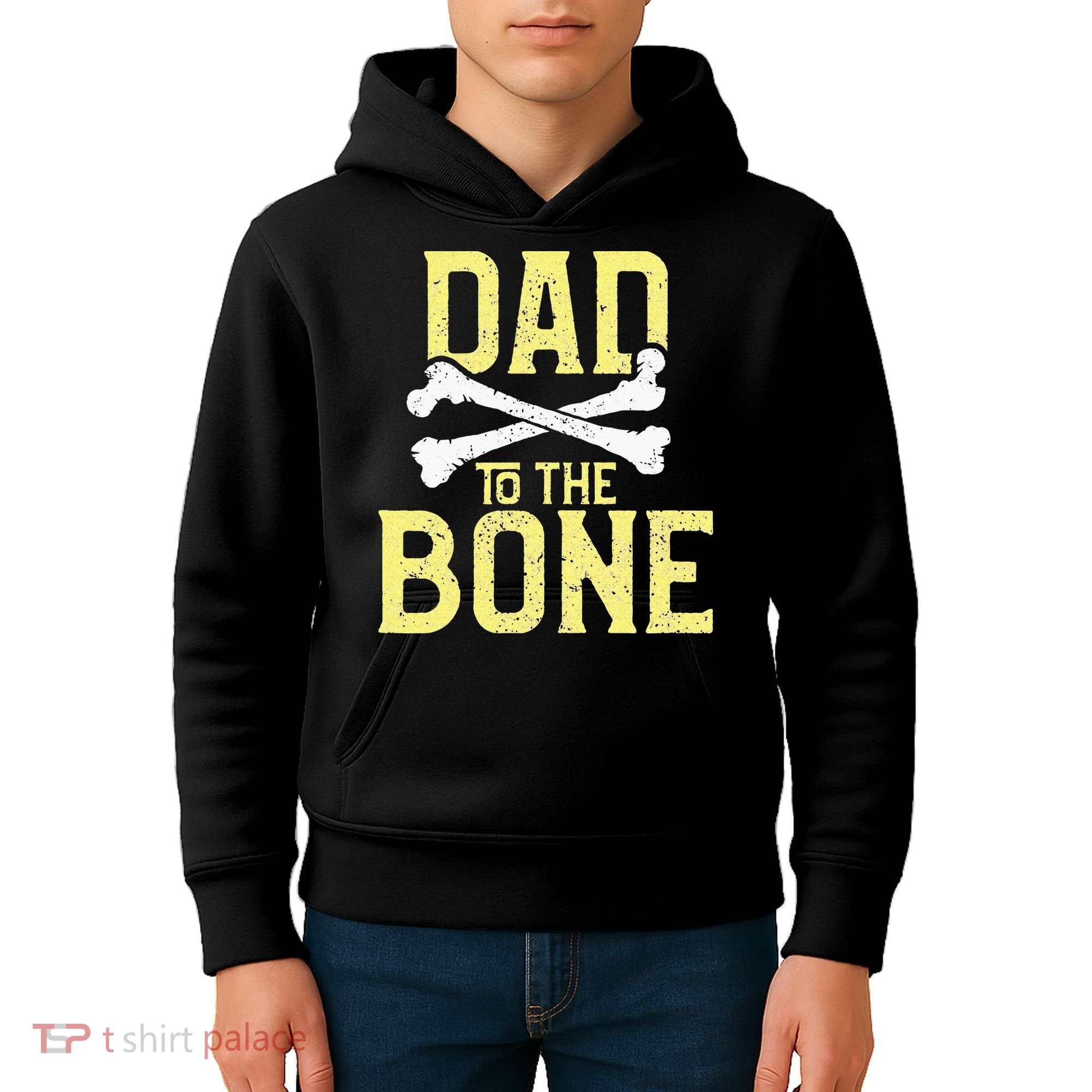 Funny Dad To The Bone Pun Fathers Dad Jokes Kids Hoodie