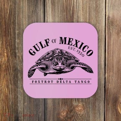 Foxtrot Delta Tango Turtle Gulf Of Mexico Protest Coaster