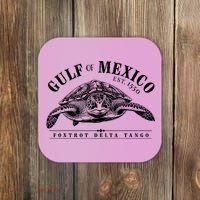 Foxtrot Delta Tango Turtle Gulf Of Mexico Protest Coaster thumb 0