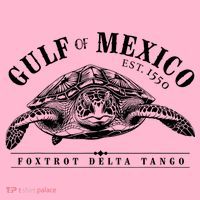 Foxtrot Delta Tango Turtle Gulf Of Mexico Protest Coaster thumb 2