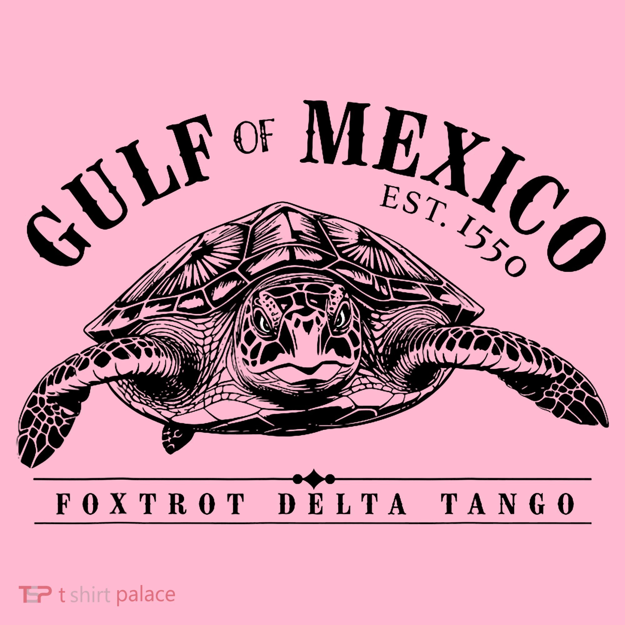 Foxtrot Delta Tango Turtle Gulf Of Mexico Protest Coaster