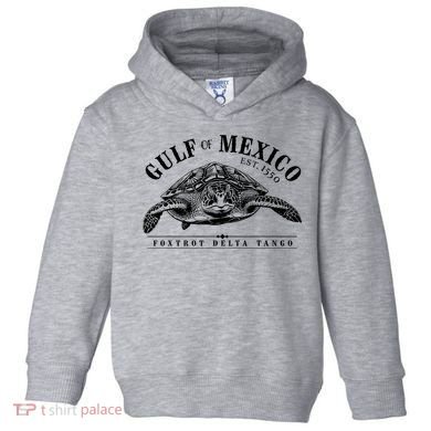 Foxtrot Delta Tango Turtle Gulf Of Mexico Protest Toddler Hoodie