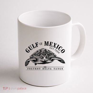 Foxtrot Delta Tango Turtle Gulf Of Mexico Protest Coffee Mug back
