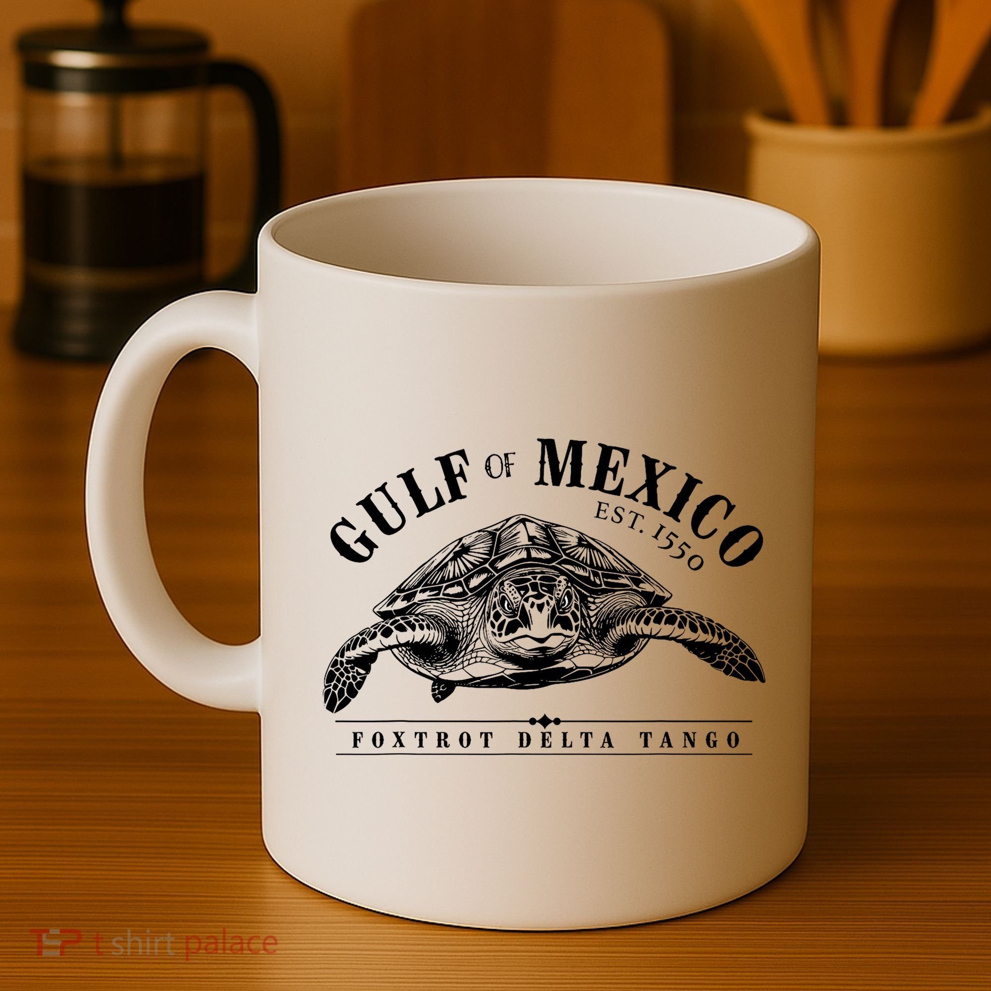 Foxtrot Delta Tango Turtle Gulf Of Mexico Protest Coffee Mug