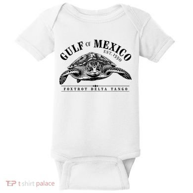 Foxtrot Delta Tango Turtle Gulf Of Mexico Protest Baby Bodysuit